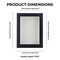 Classic Black Wood Shadown Box Frame with Acrylic Front - White Suede Backing, 30 Sizes